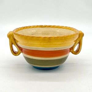 Tuscan Countryside by Artimino Loop Handle Decorative Bowl  9 3/4" x 4" Discontd